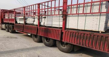 江西 白麻荔枝面外墙干挂，工厂装车日常