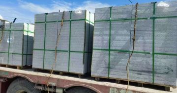 江西 芝麻白花岗岩地铺石装车日常