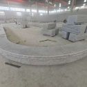 江西 芝麻白异形坐凳，自然面光面弧形加工