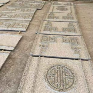江西 白麻花岗岩外墙立面雕刻板