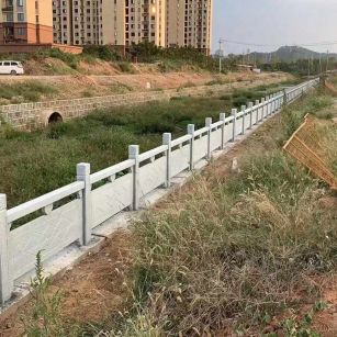 江西 白麻河道栏杆效果展示图
