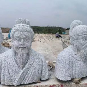 江西 白麻花岗岩石材人物立体雕刻