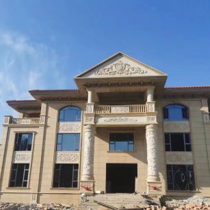 江西 黄金麻花岗岩别墅外墙干挂