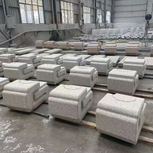 江西 白麻花岗岩异形加工-石凳，坐凳