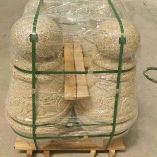 江西 黄金麻异形定制雕花——棒棒糖挡车柱