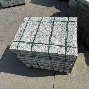 江西 白麻花岗岩石材自然面蘑菇石成品