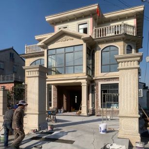 江西 黄金麻花岗岩荔枝面别墅外墙干挂私家专属