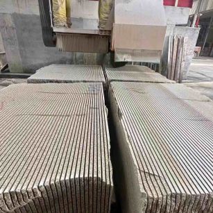 江西 车间生产日常，黄金麻白麻花岗岩