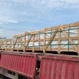 江西 芝麻白花岗岩地铺石出口专车-泰国游