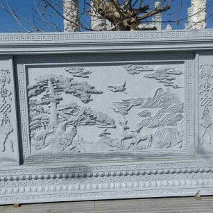 江西 芝麻白大型照壁，屏风，影壁