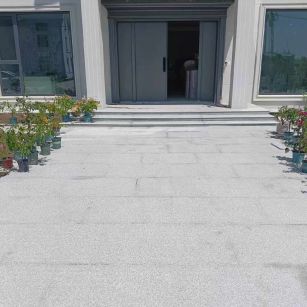 江西 芝麻白花岗岩地铺石地面铺装