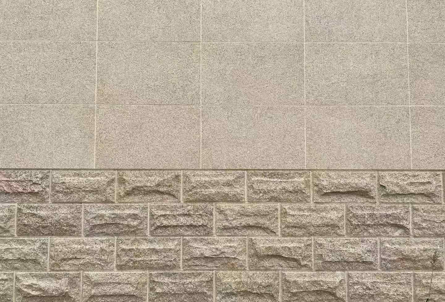 江西 黄金麻自然面蘑菇石配荔枝面干挂