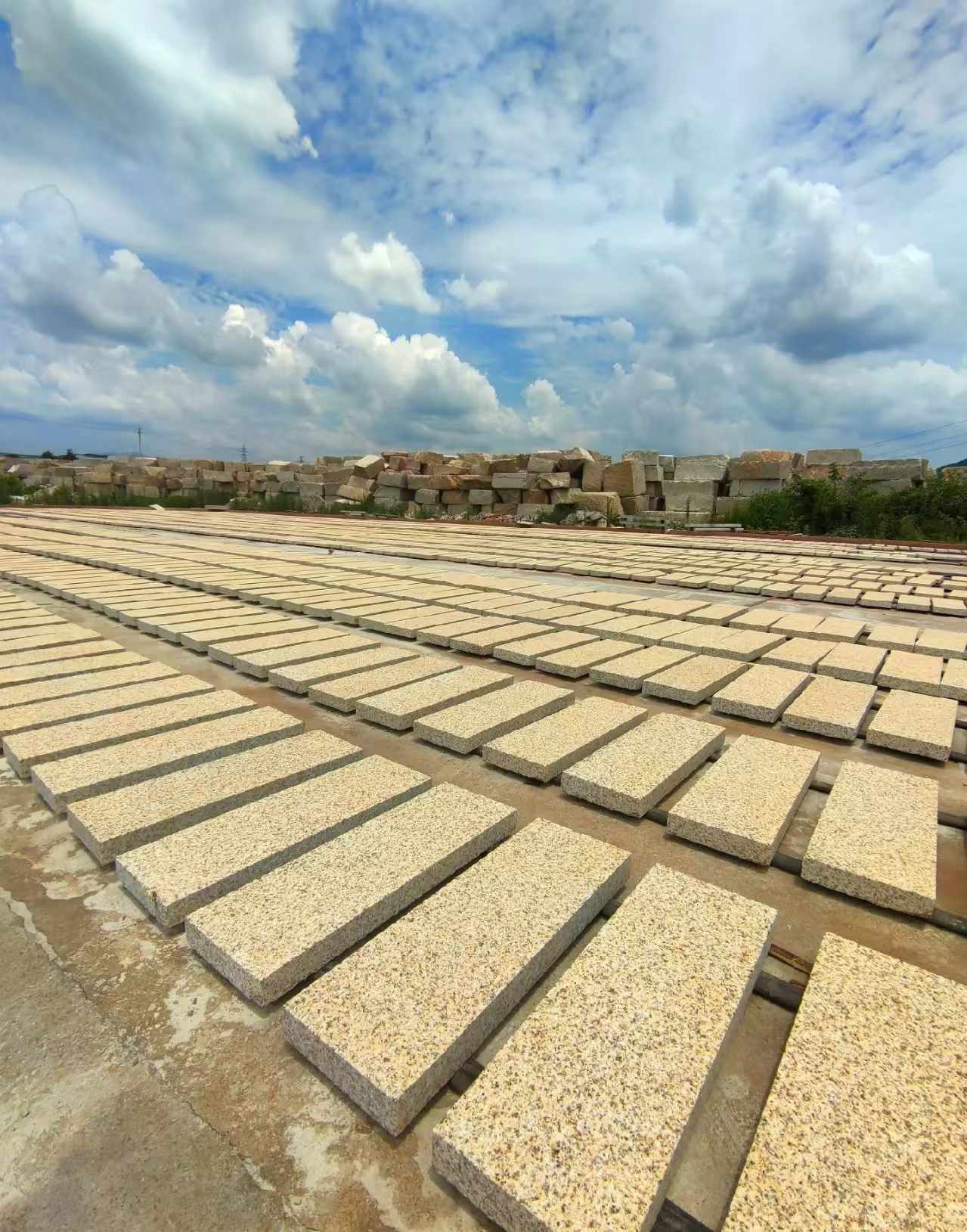 江西 黄金麻荔枝面花岗岩石材地铺石防护中