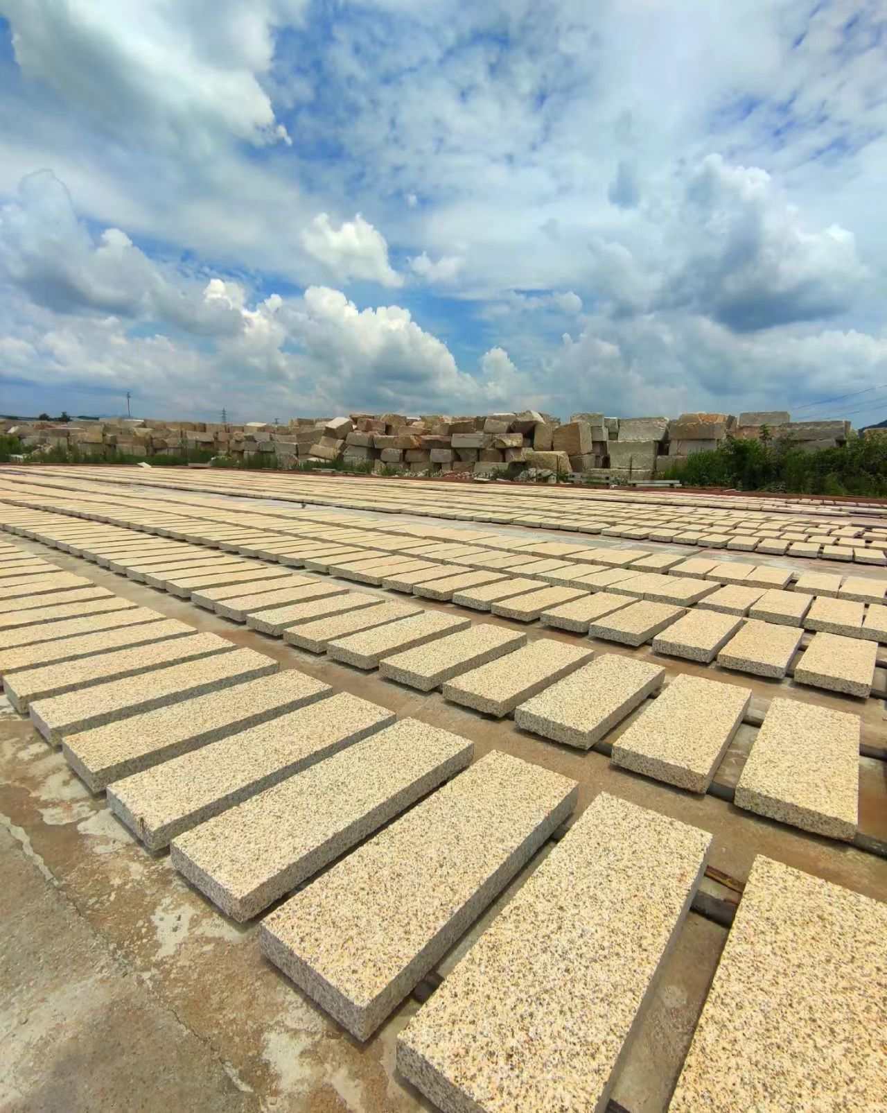 江西 黄金麻花岗岩荔枝面地铺石防护中