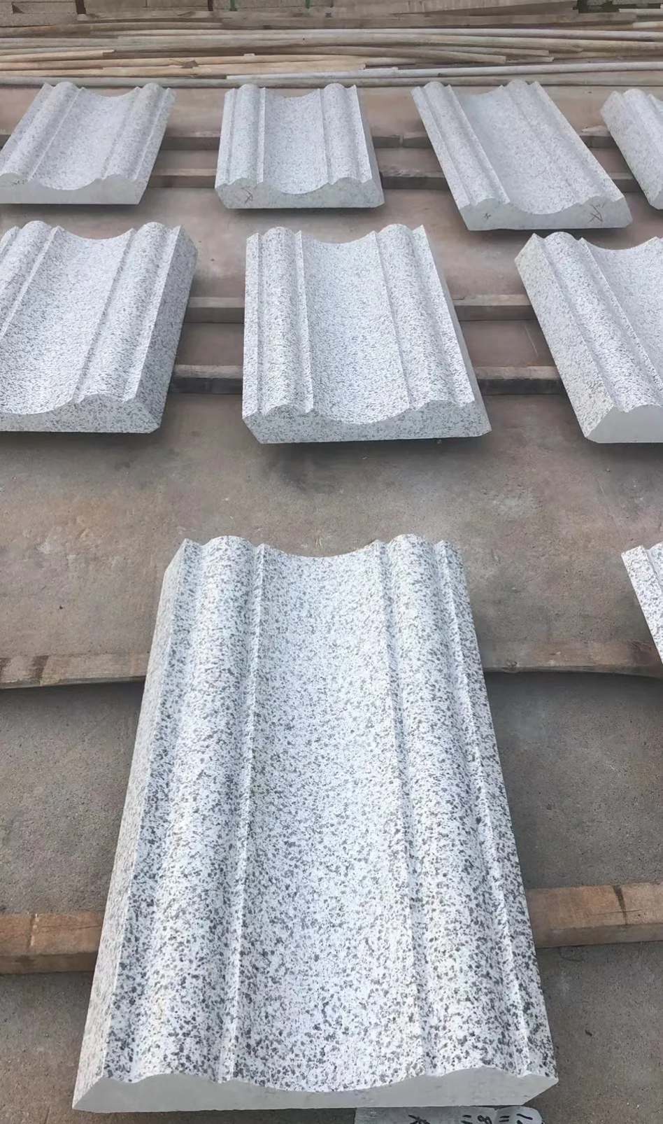 江西 白麻花岗岩光面别墅线条