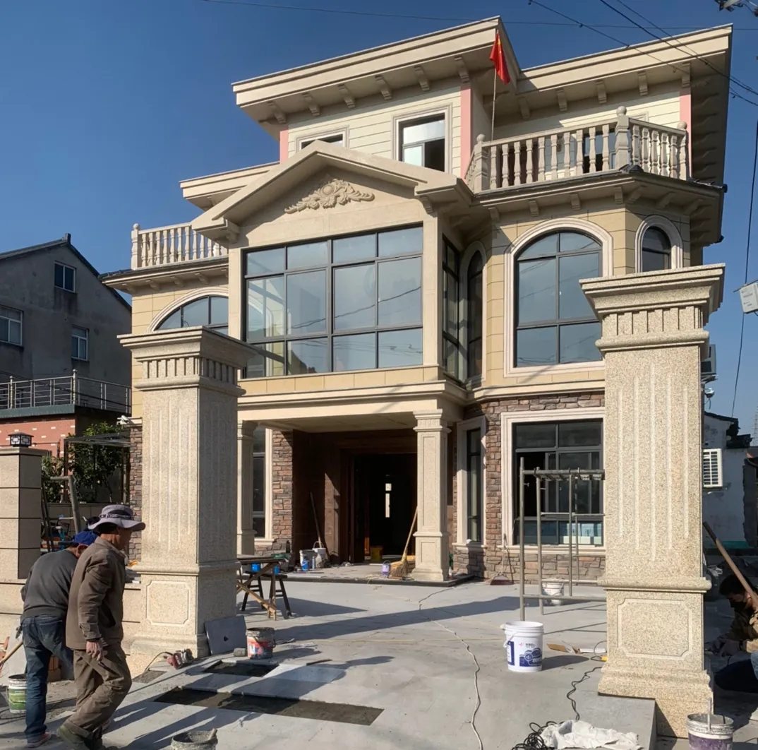 江西 黄金麻花岗岩荔枝面别墅外墙干挂私家专属