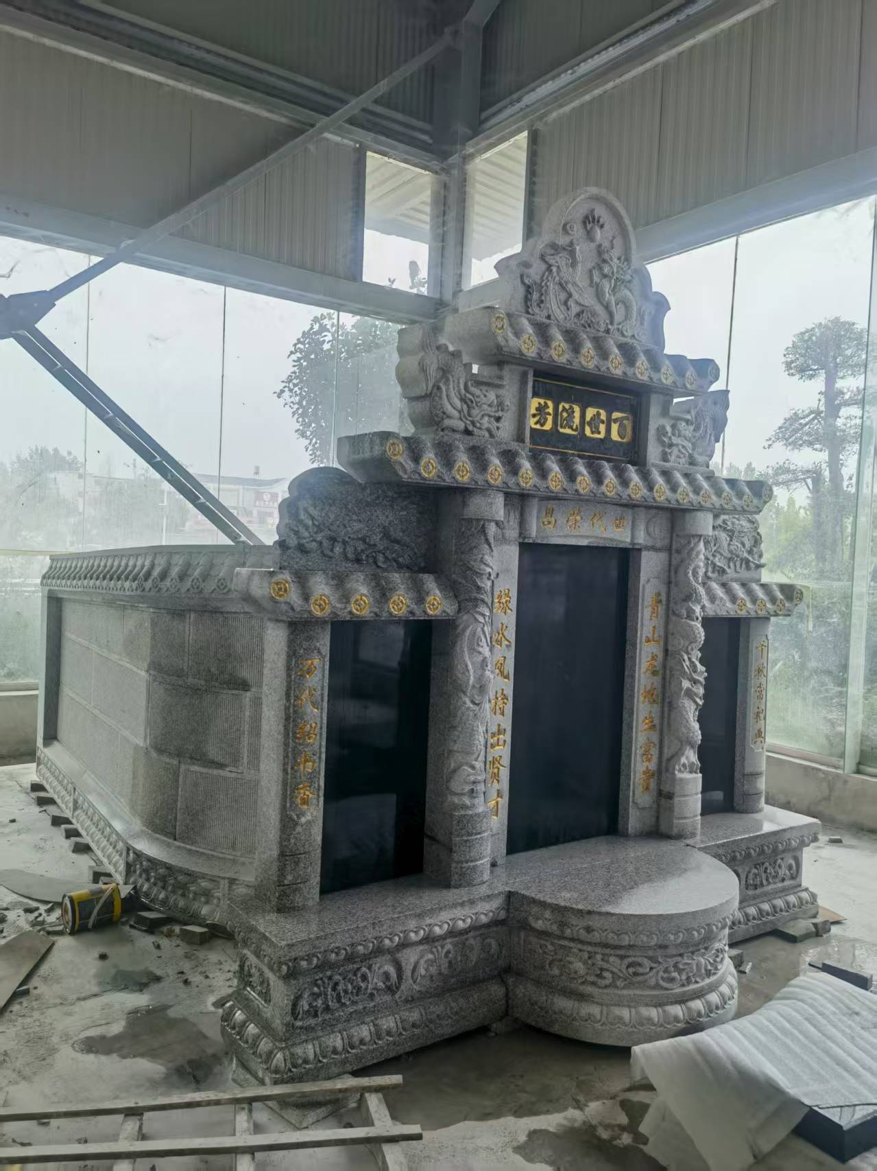 江西 芝麻白墓碑效果展示图