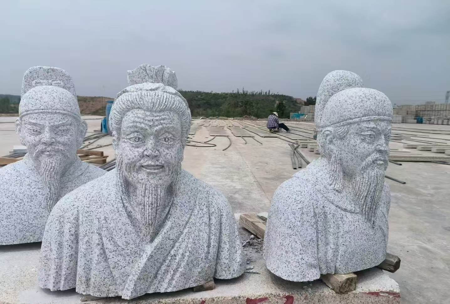 江西 白麻花岗岩石材人物立体雕刻