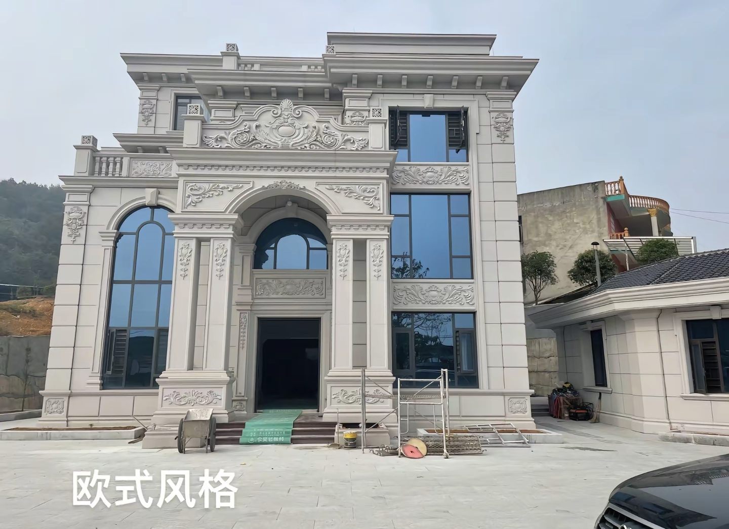 江西 白麻花岗岩别墅外墙干挂