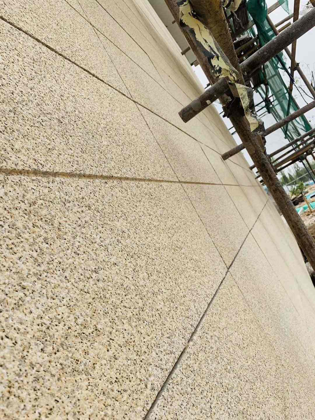 江西 黄金麻花岗岩荔枝面外墙干挂石材效果示例