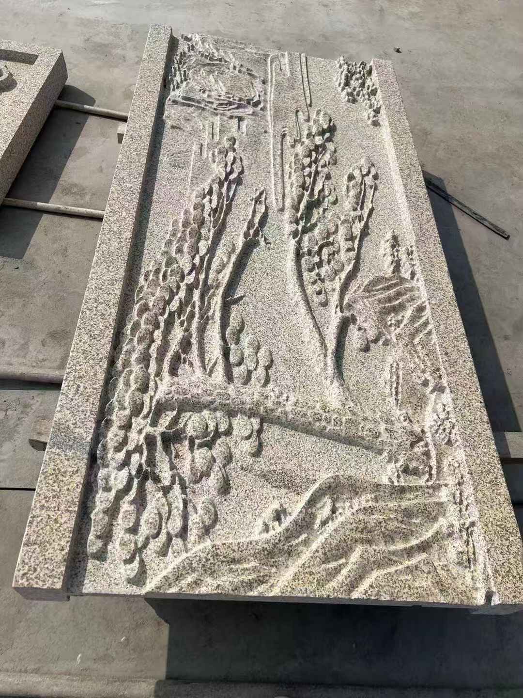 江西 黄金麻雕刻板浮雕迎客松